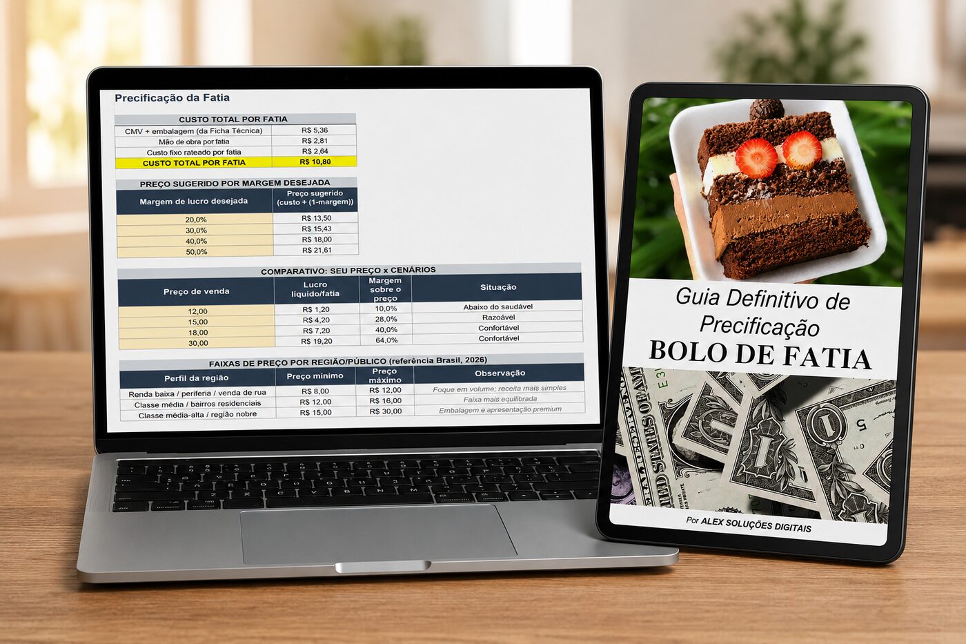 Guia de Precificação de Bolo de Fatia